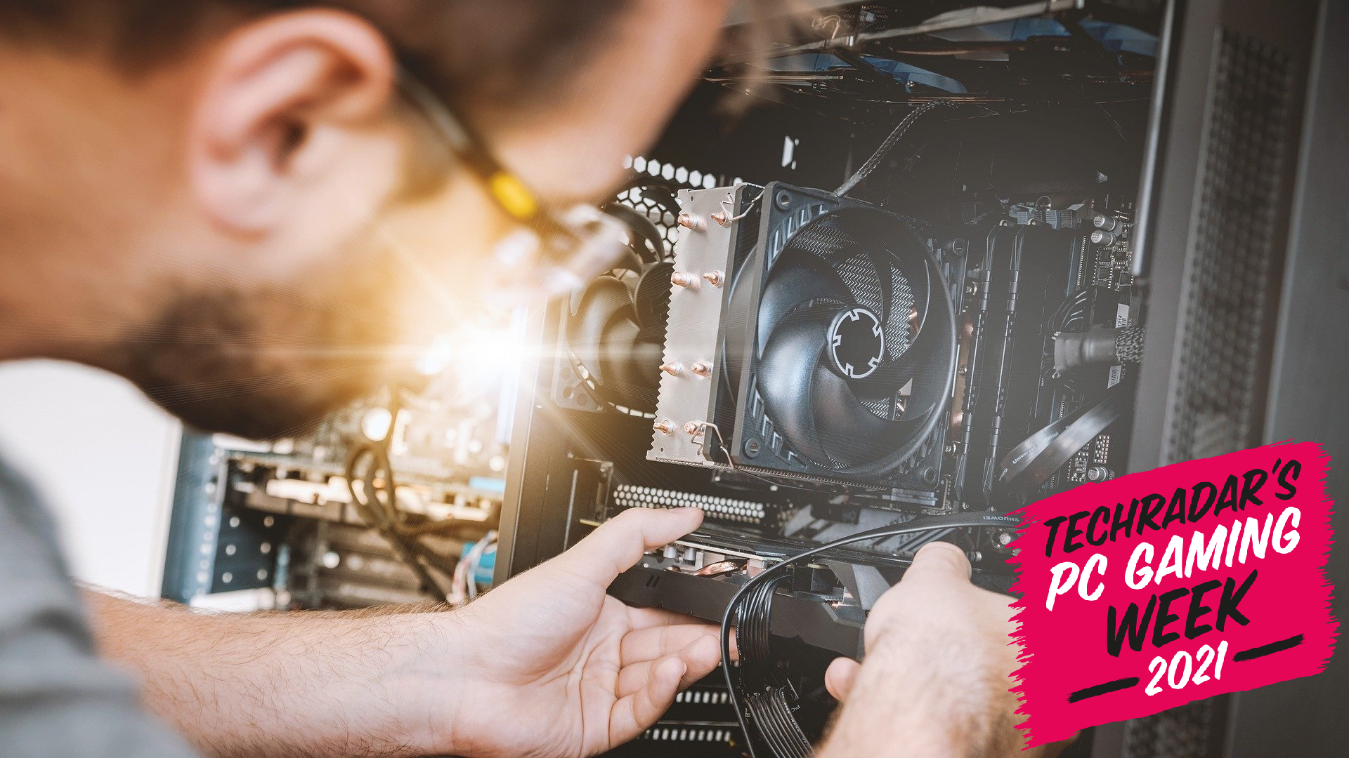 Building a PC - Slotting in a graphics card