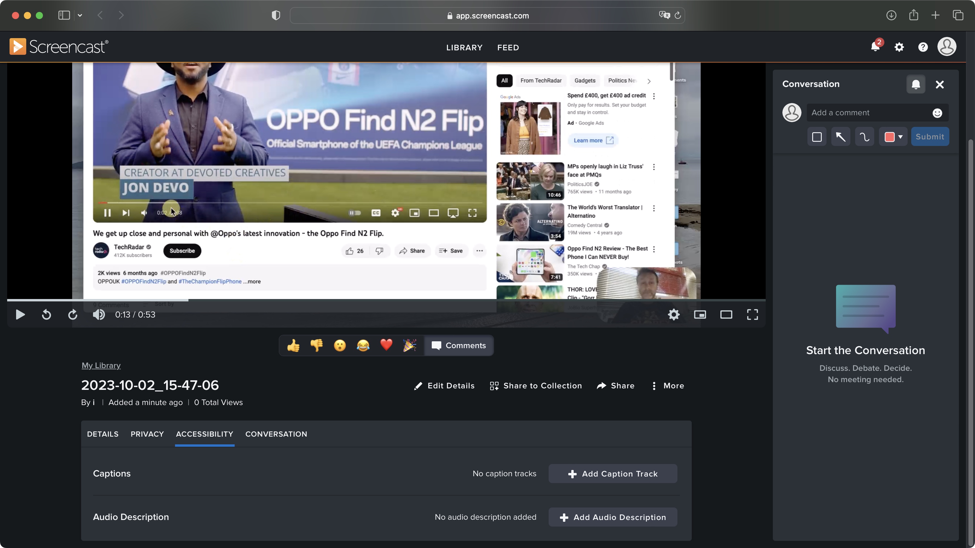 Snagit screen recorder by Techsmith during our hands-on testing process