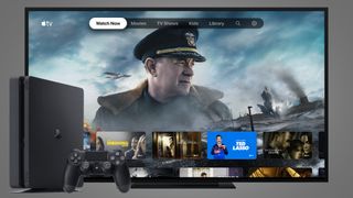 Apple TV Plus app running on a PS4