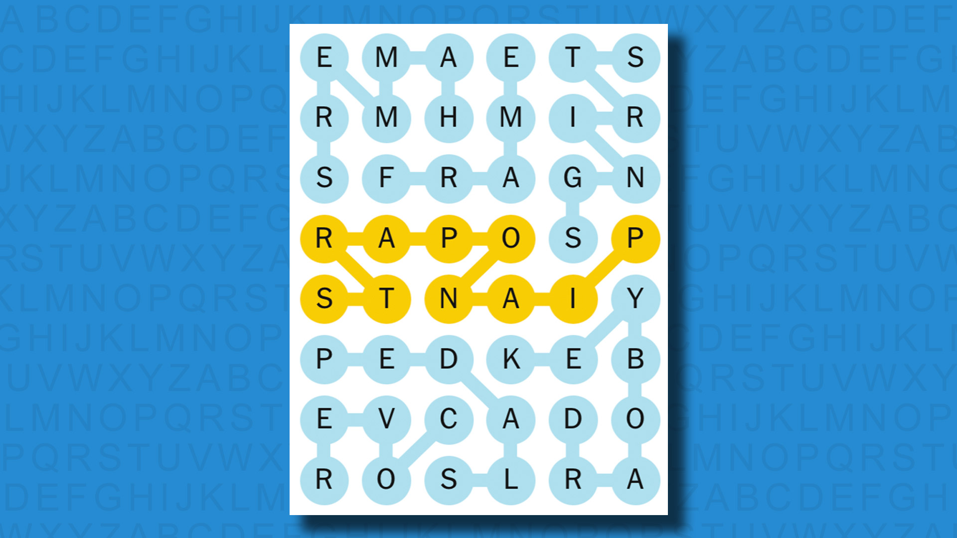 NYT Strands answers for game 381 on a blue background