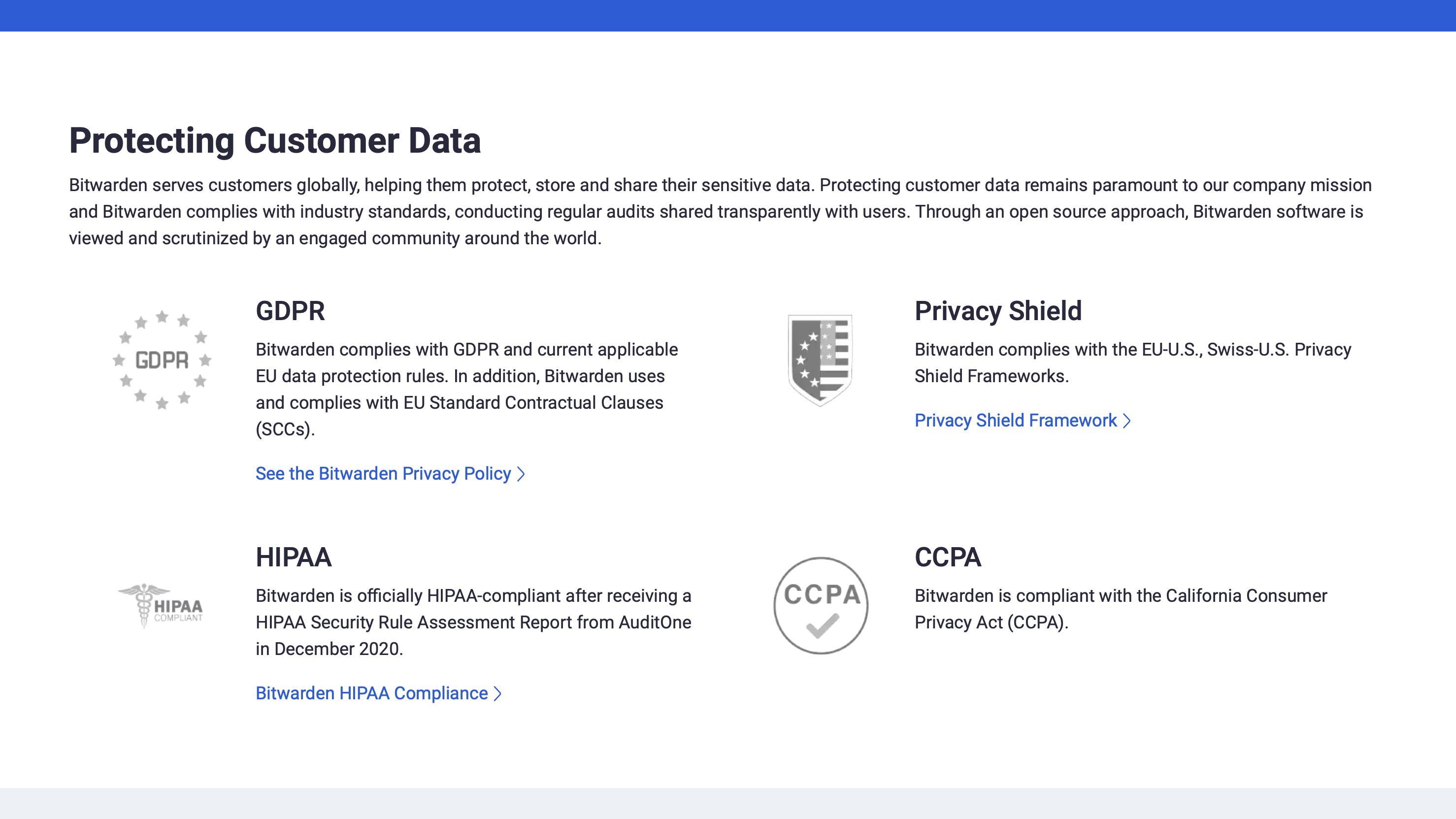 Bitwarden security and compliance