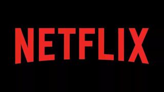 The official logo for Netflix in red writing on a red background