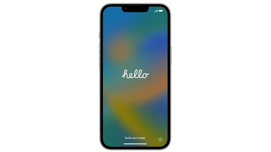 An image showing an iPhone setup screen