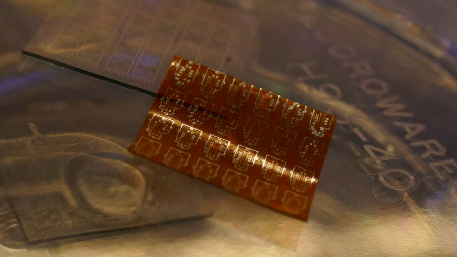 Image of graphene ink circuit