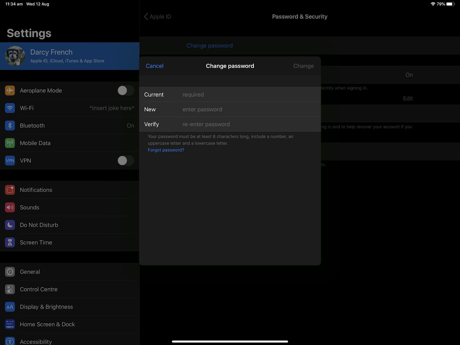 Apple ID password