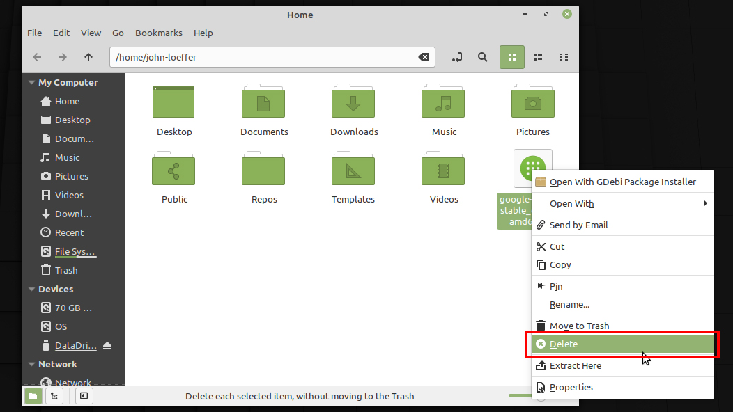 Permanently Delete A File in Linux
