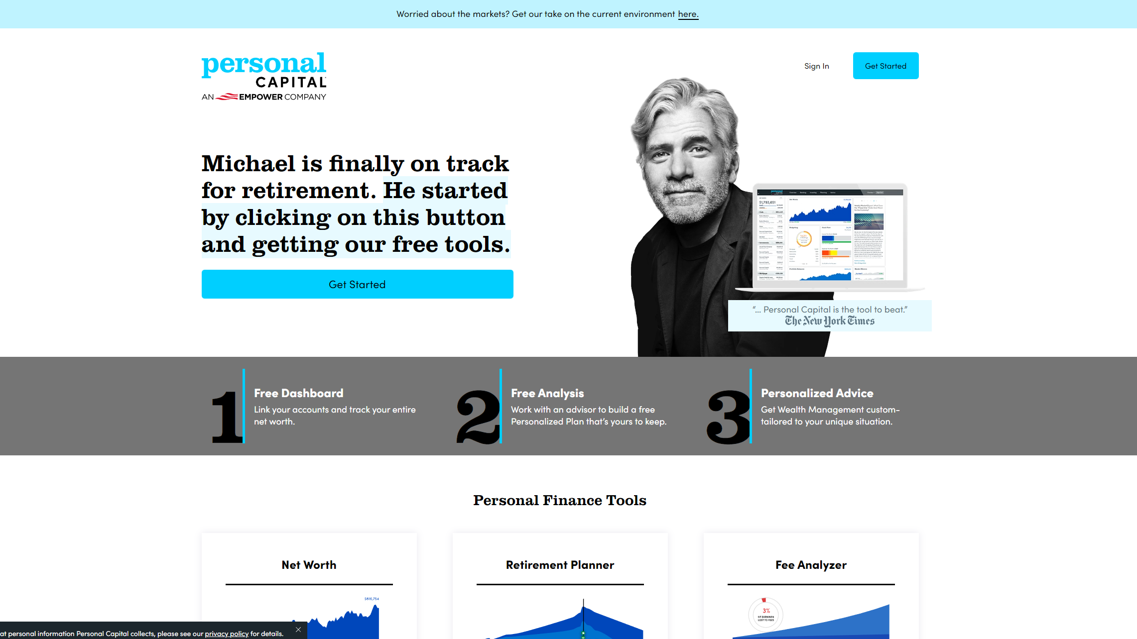 Website screenshot for Personal Capital