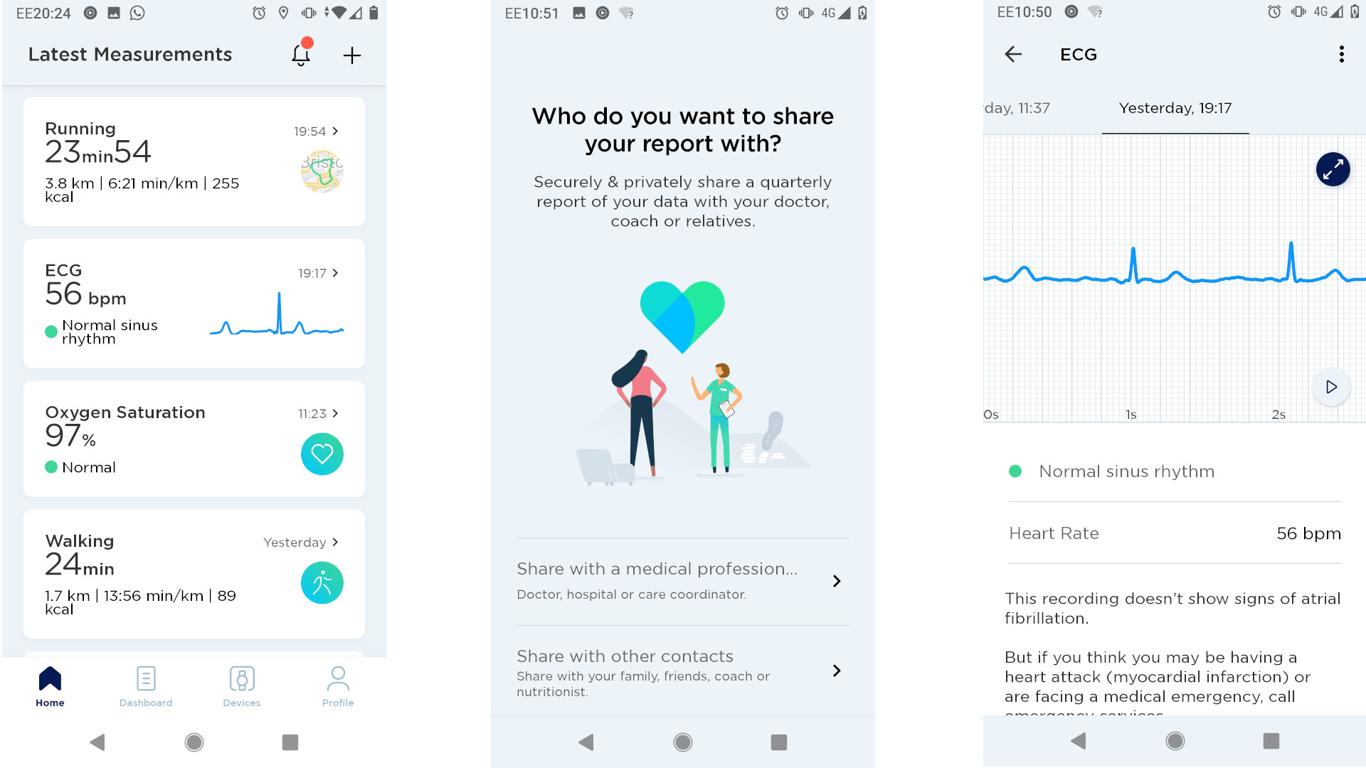 Withings Health Mate app