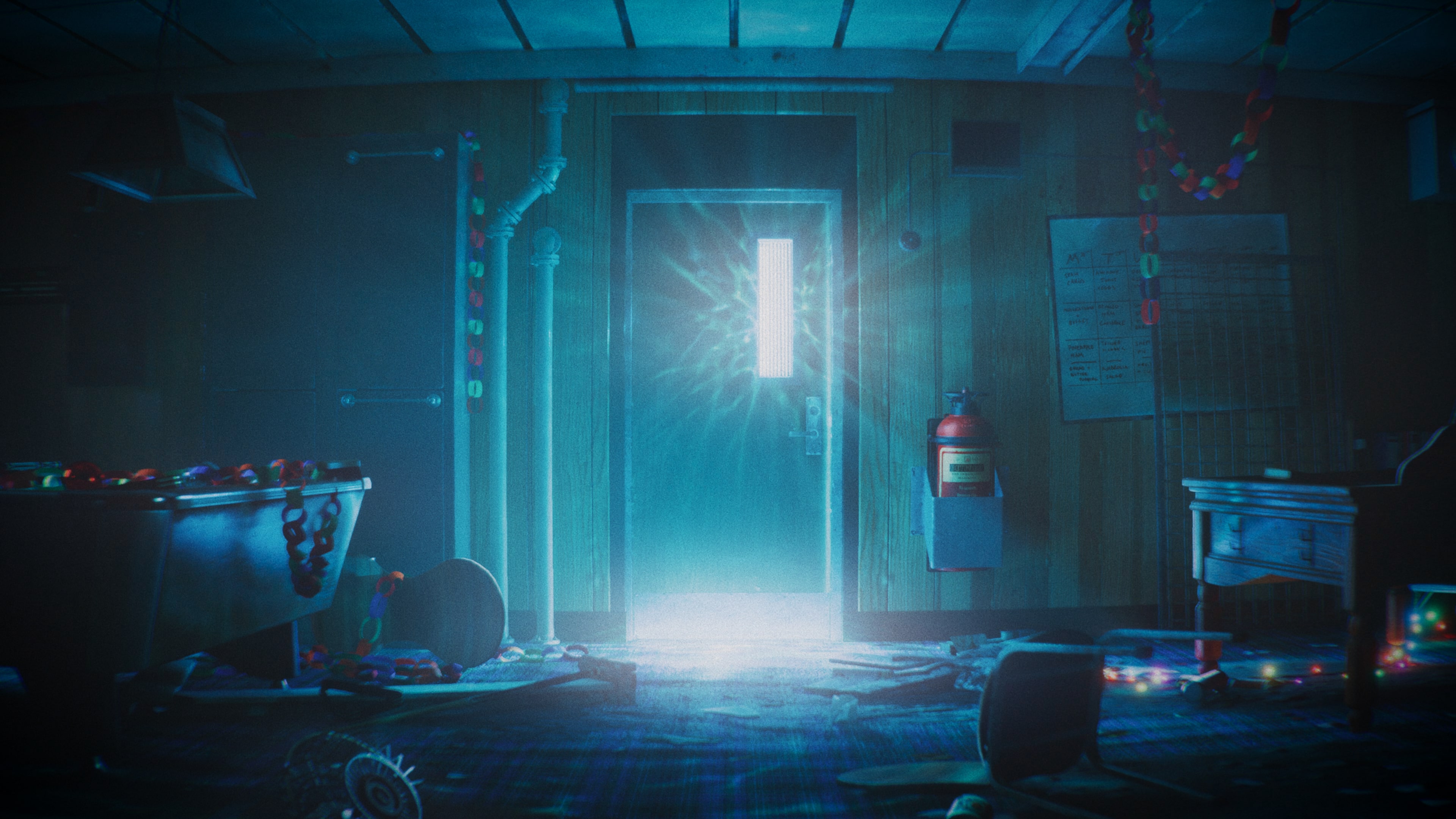 Screenshot from the first-person horror narrative game Still Wakes the Deep