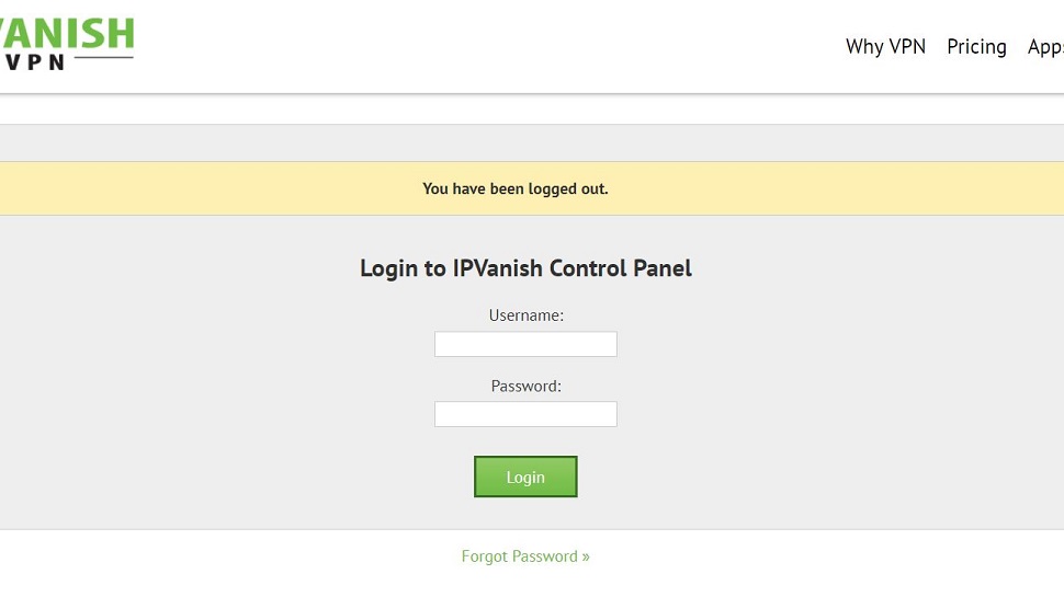 Login with new password