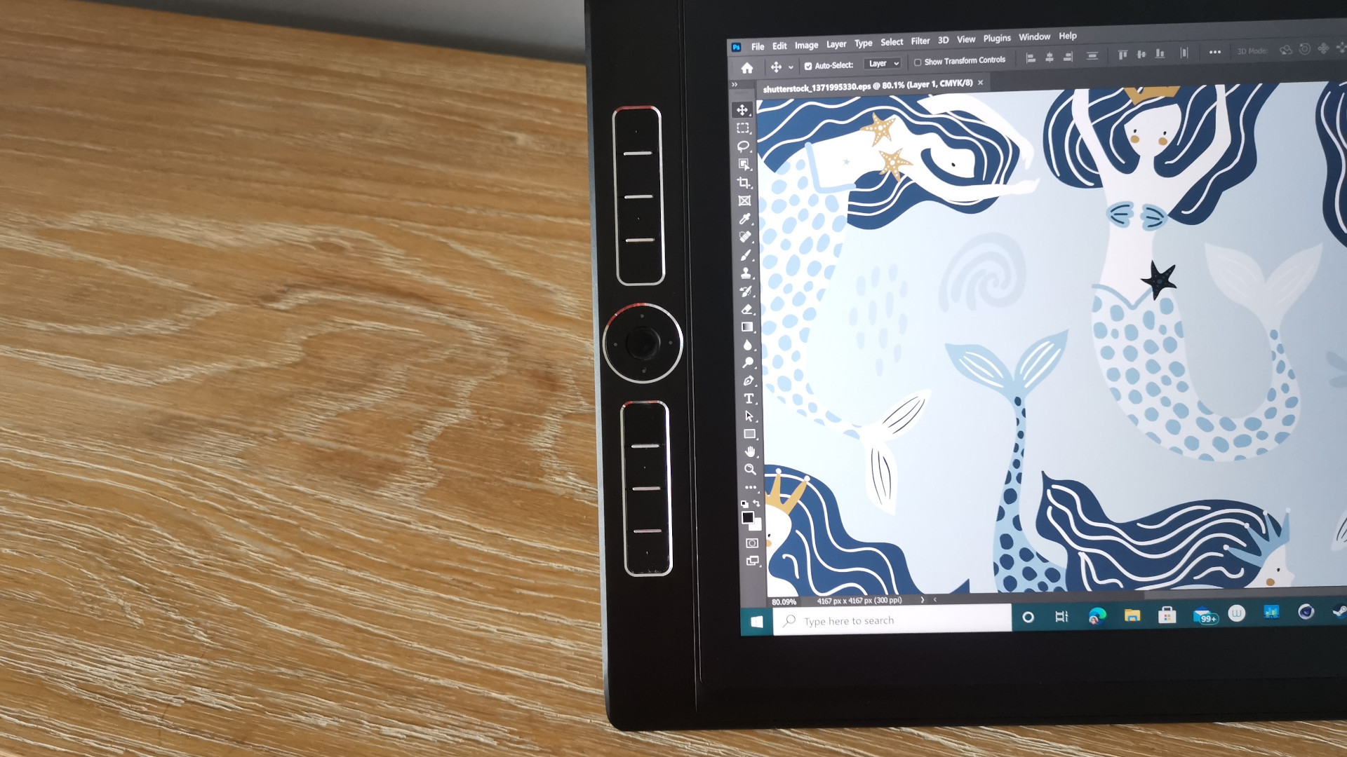 The side buttons of the Wacom Mobile Studio Pro