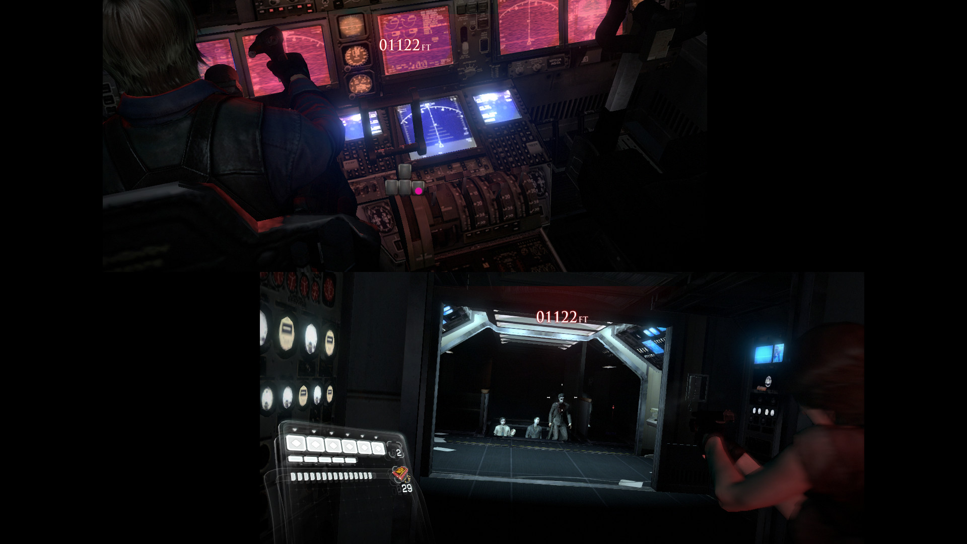 A scene from the Resident Evil 6 game