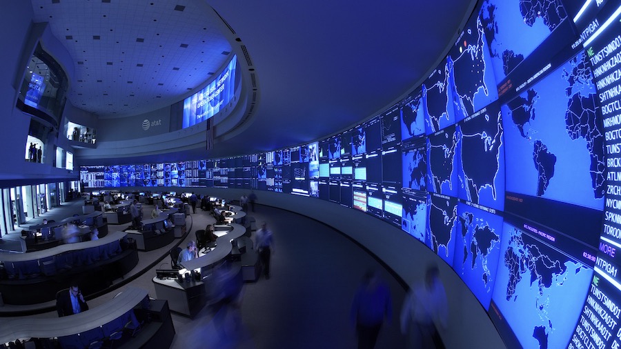 AT&amp;amp;T's Global Network Operations Center will keep an eye on data spikes during the eclipse. Credit: AT&amp;amp;T