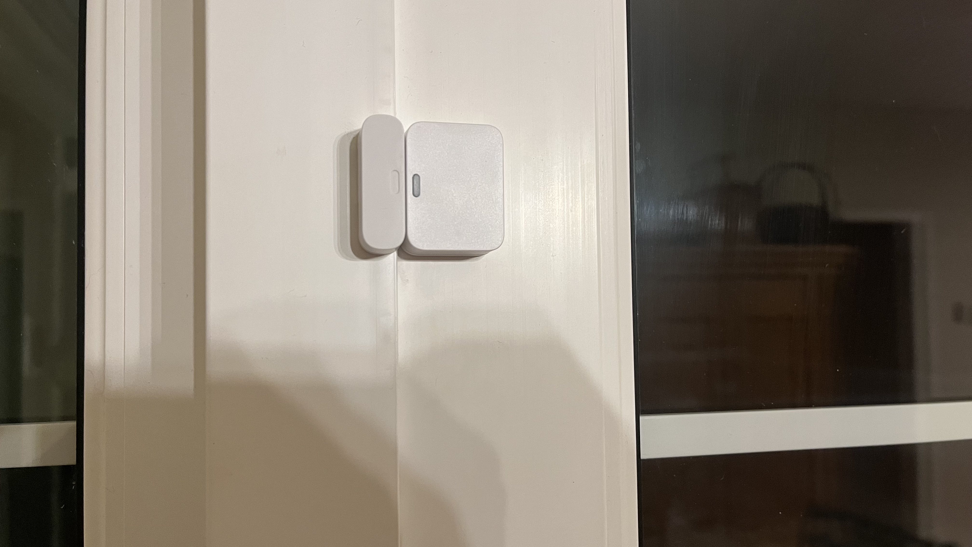 Simplisafe Security System entry sensor installed
