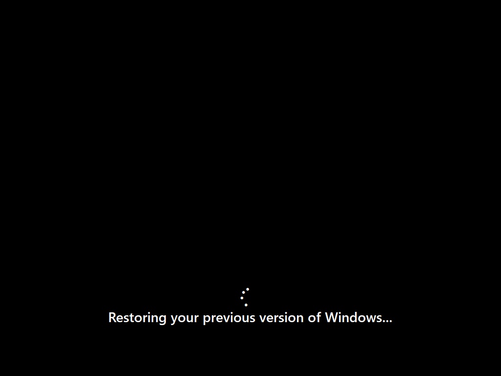 How to downgrade from Windows 11 to Windows 10 screenshot
