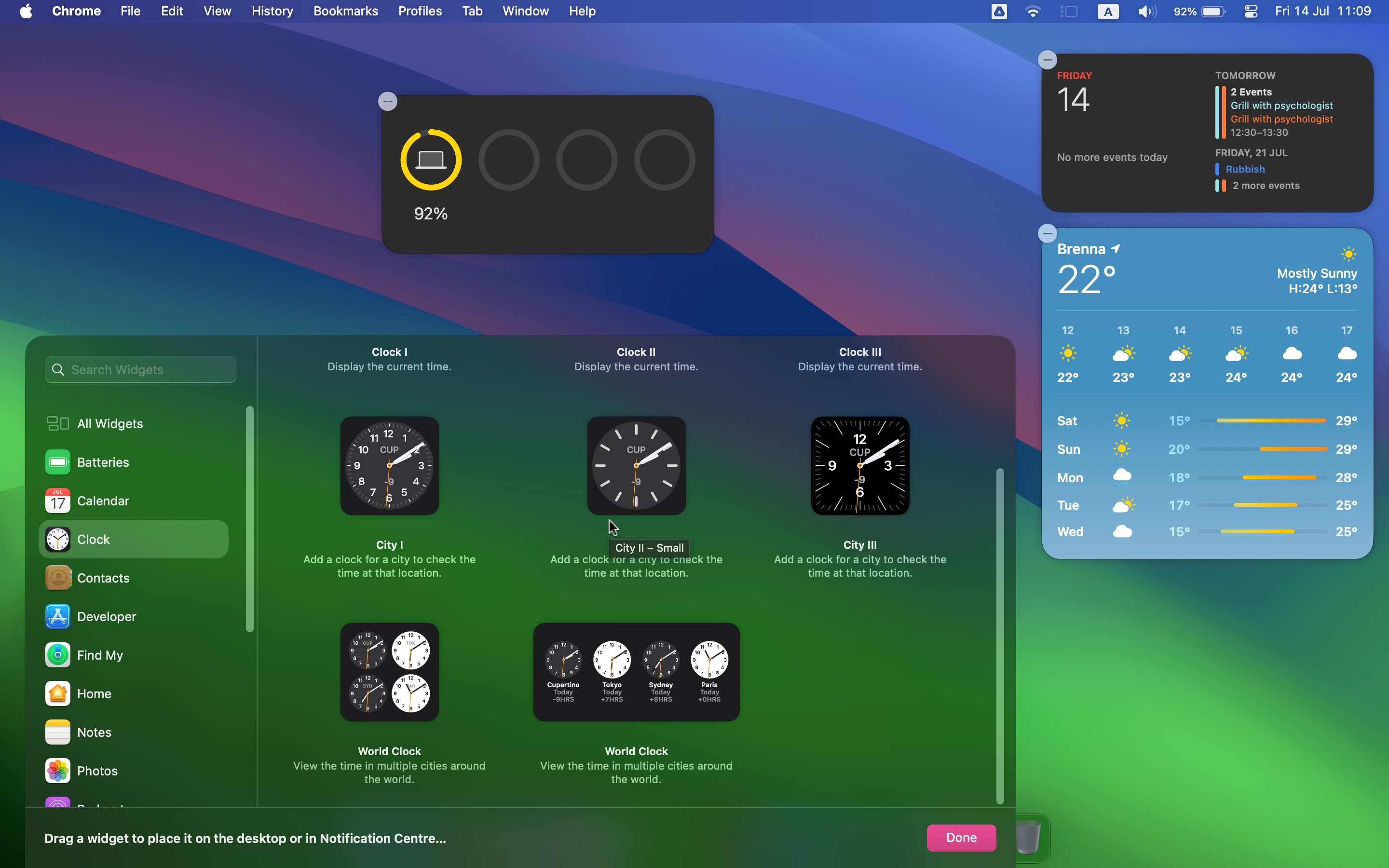 screenshots from macOS 14 sonoma
