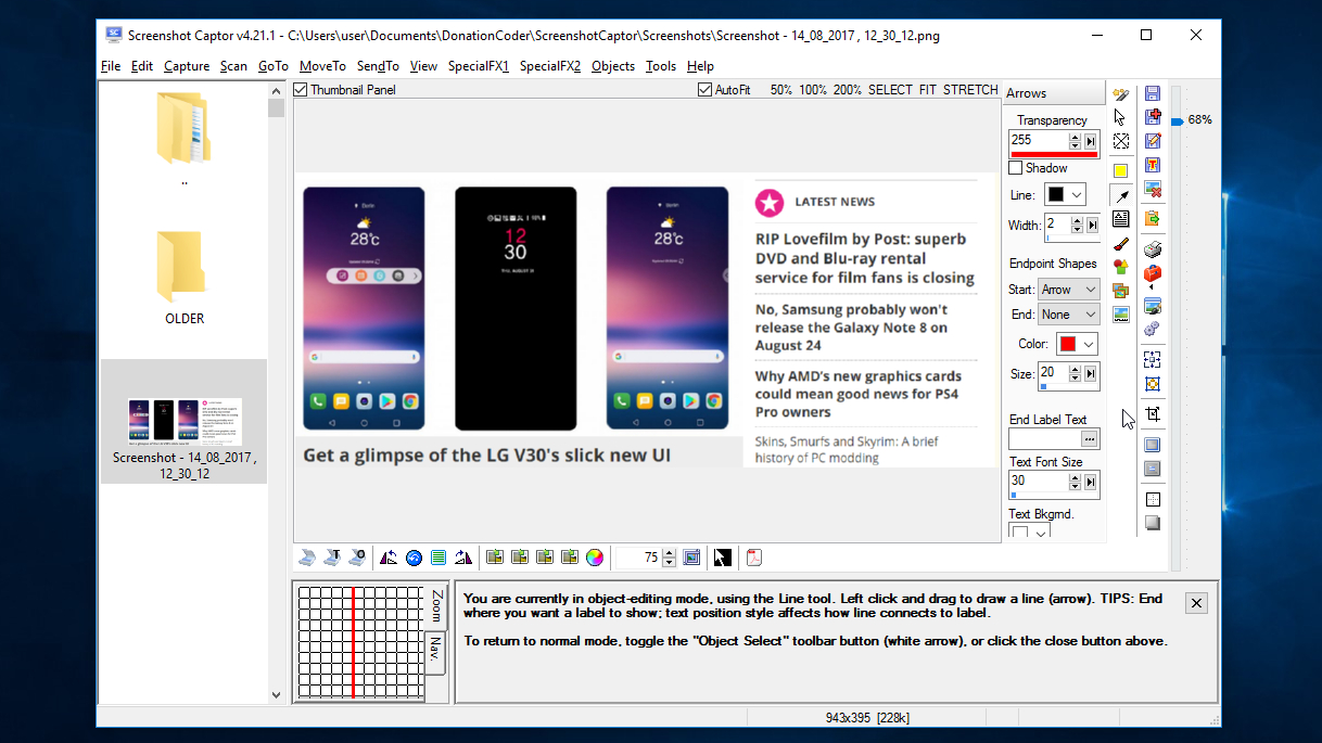 Screenshot Captor's editing tools make annotating, highlighting and redacting simple