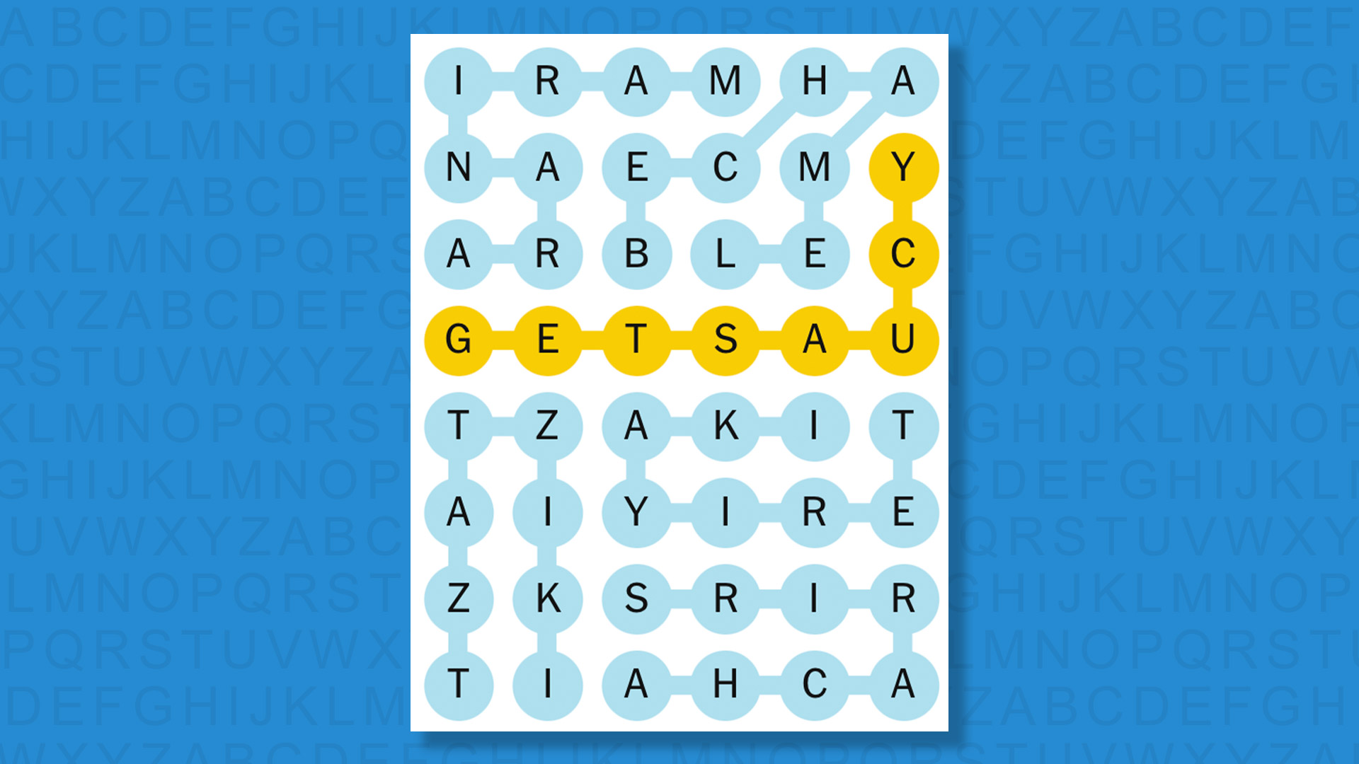 NYT Strands answers for game #851 on a blue background