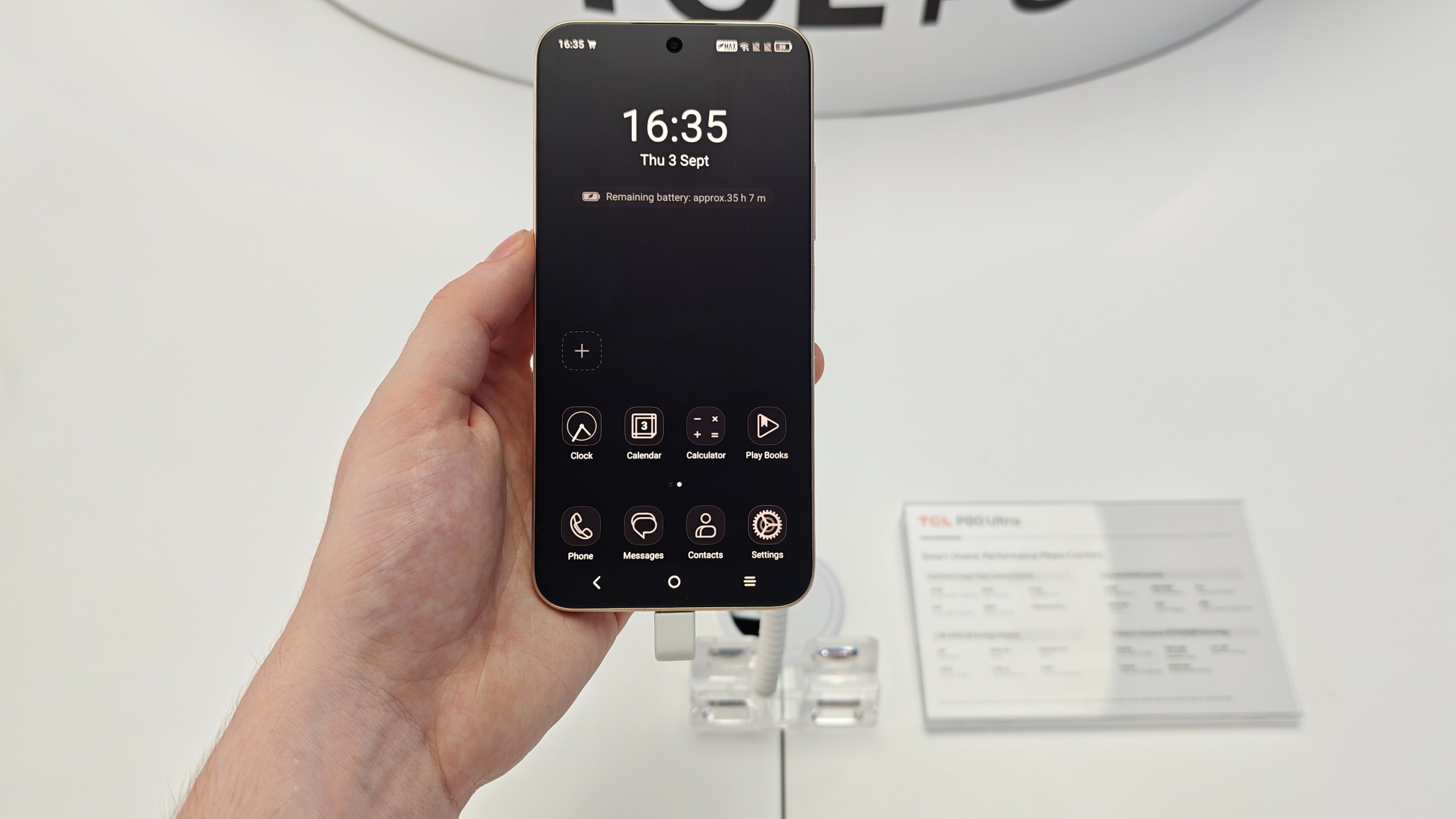 TCL P80 Ultra in man's hand