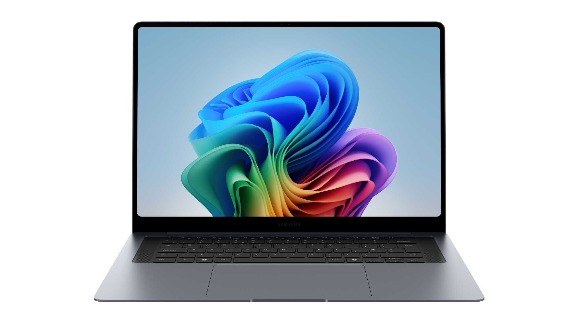 Samsung Galaxy Book6 Pro front-on showing keyboard and screen