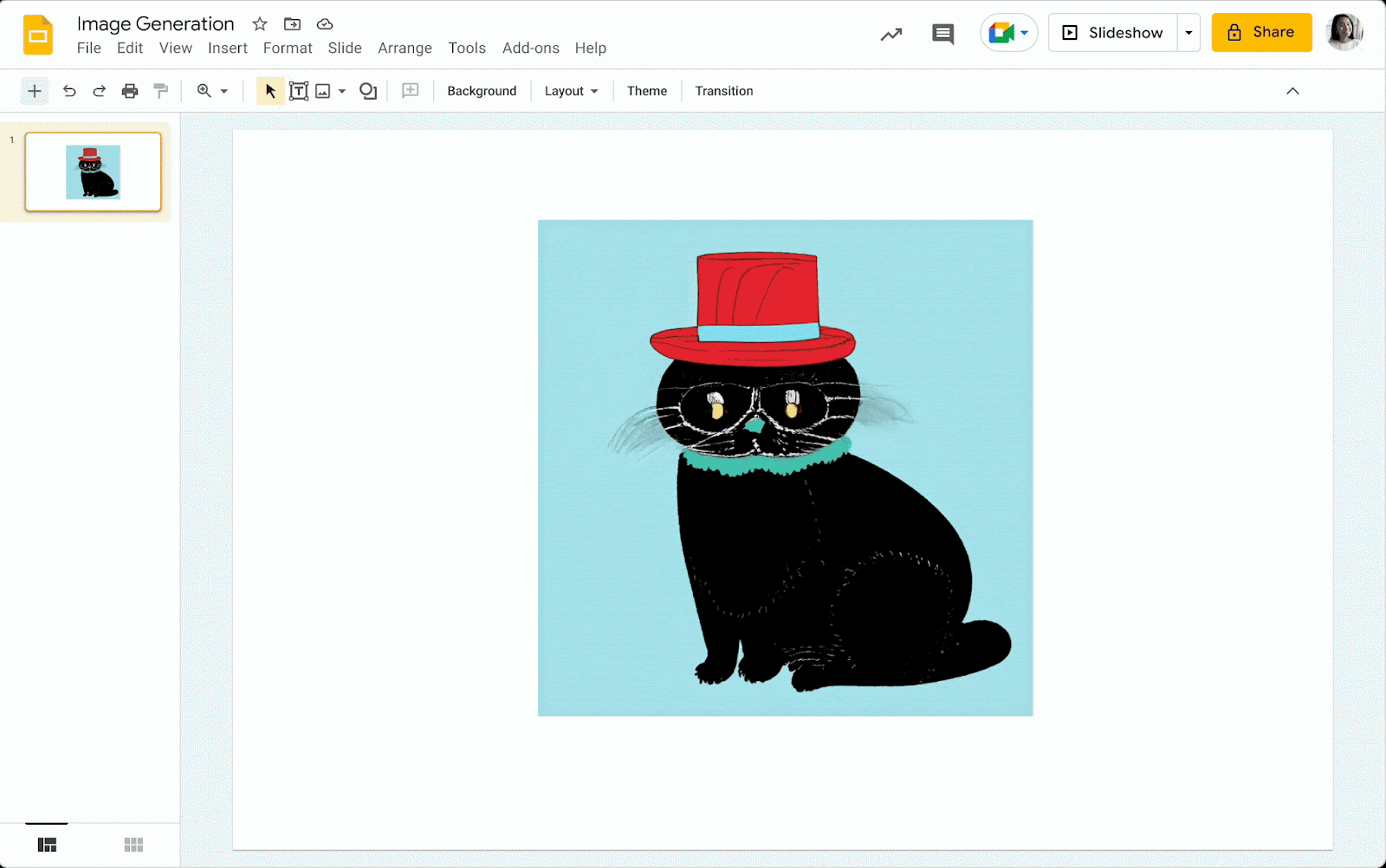 Google Slides background remove Gemini AI