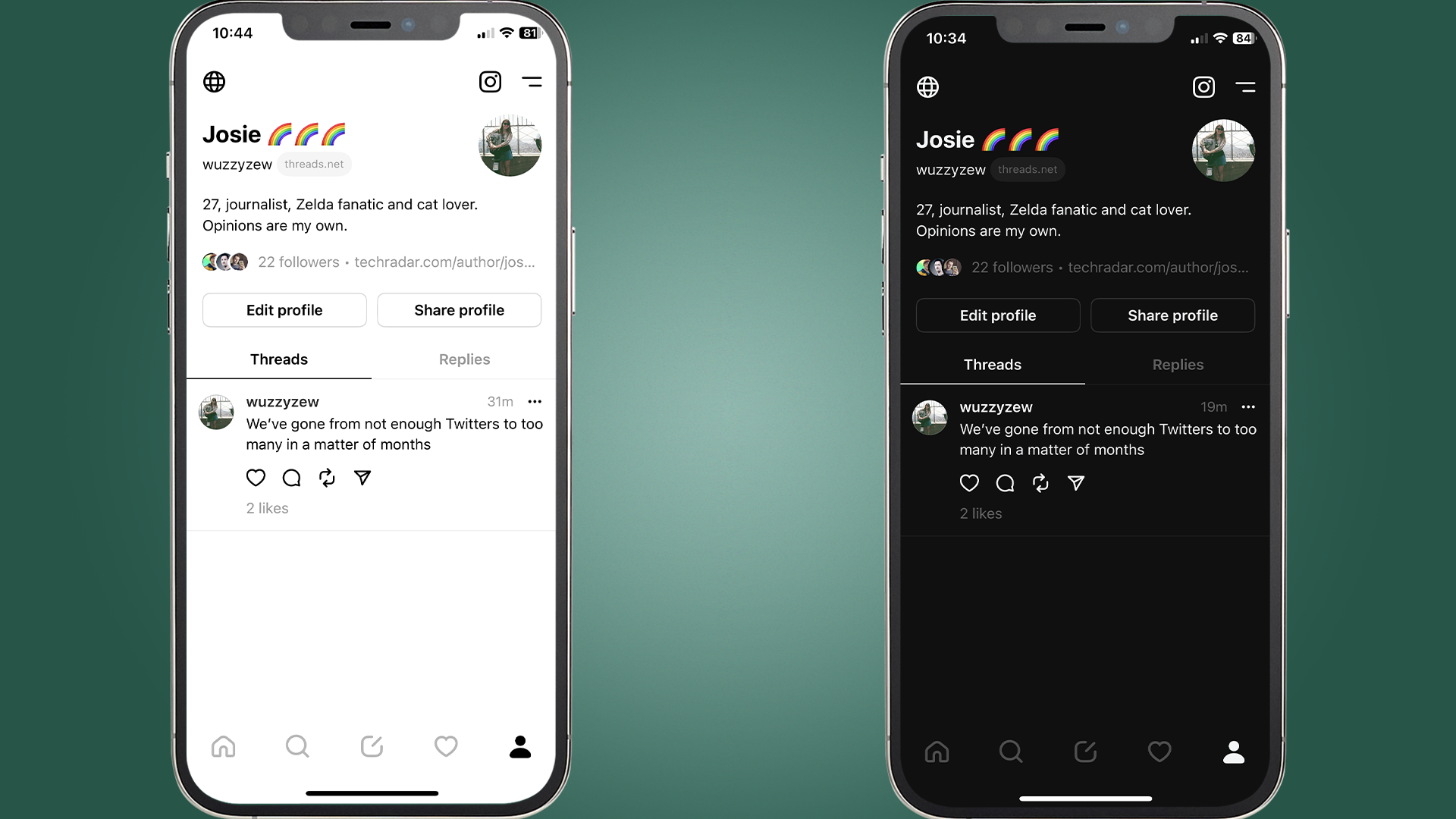 How to turn on dark mode in threads