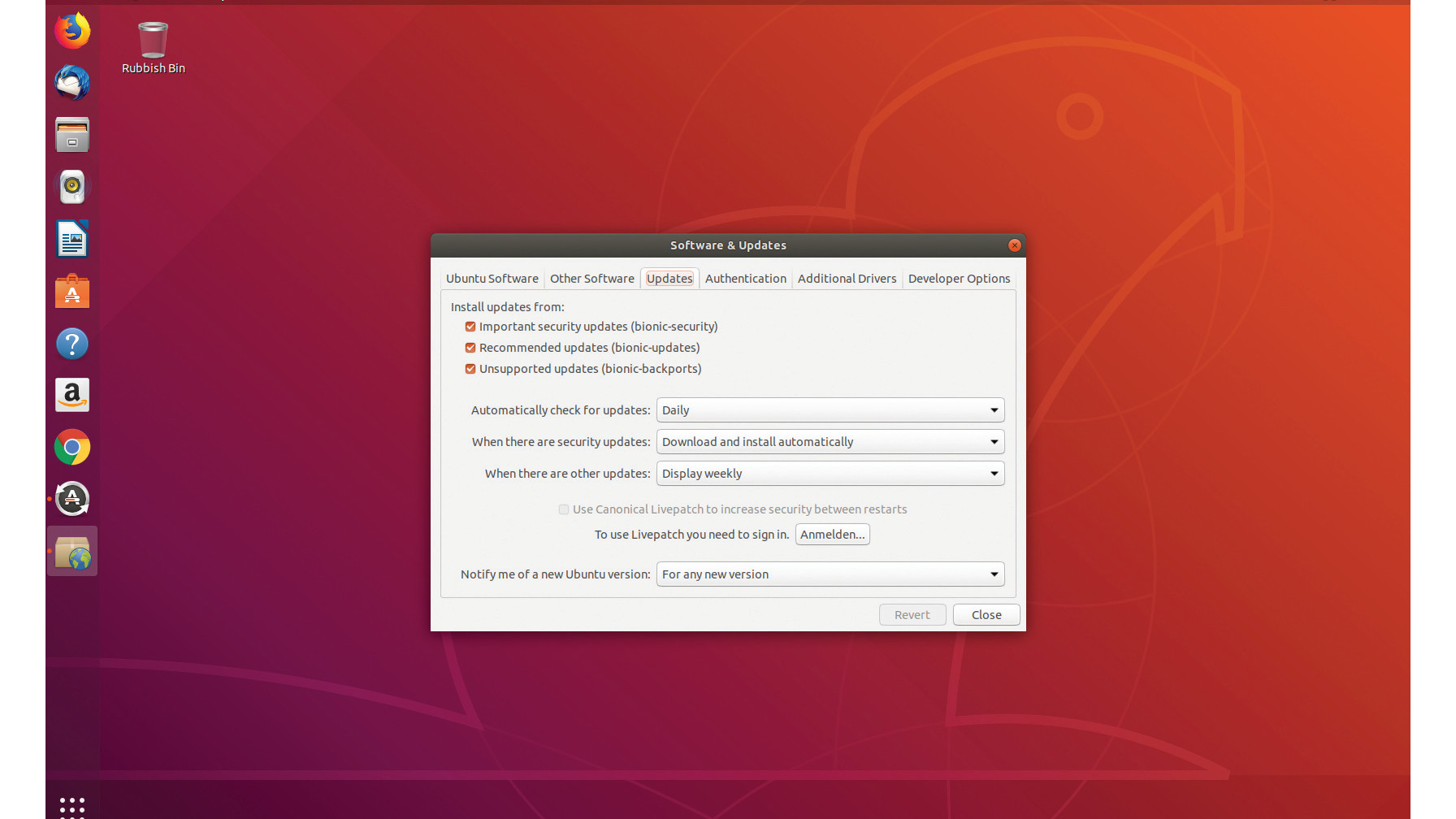 Livepatch, part of Canonical's Ubuntu Advantage program, is being promoted heavily again. This installs hot patches for the Linux kernel, so it's always up to date with any major CVEs (vulnerabilities) that are discovered. It's also free to use for up to three machines.