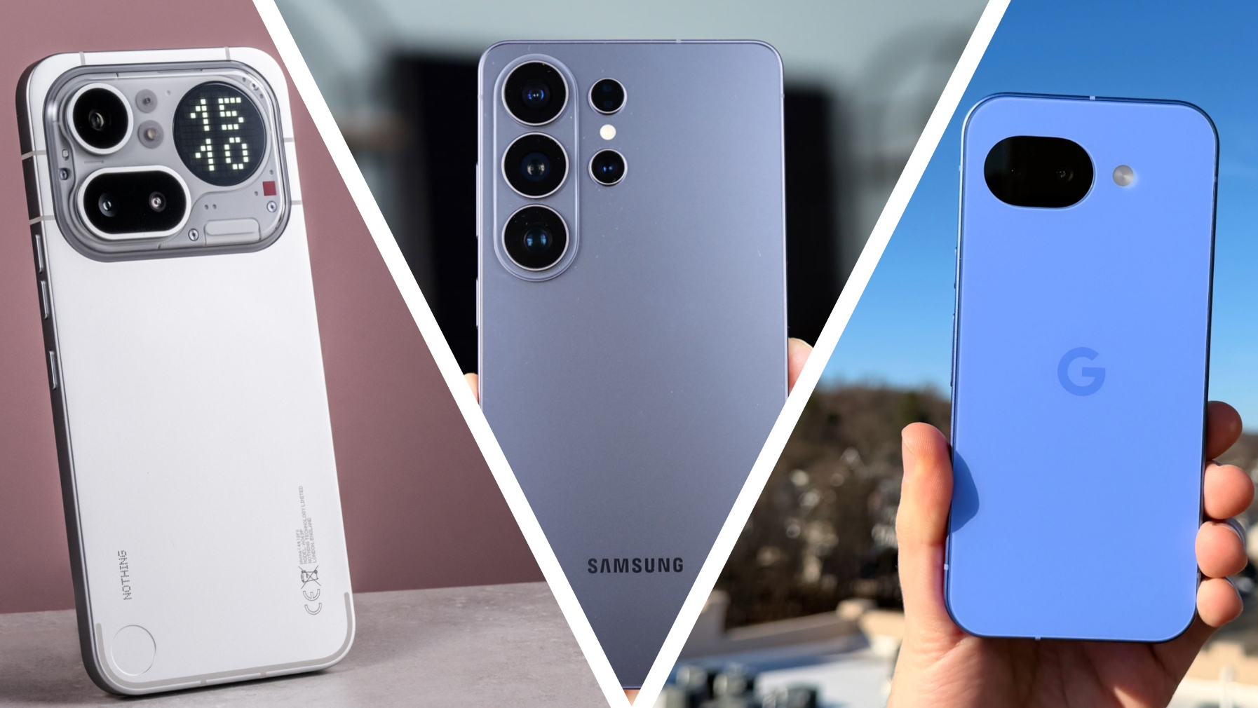 The Nothing Phone (4a) Pro, Samsung Galaxy S26 Ultra, and Google Pixel 10a