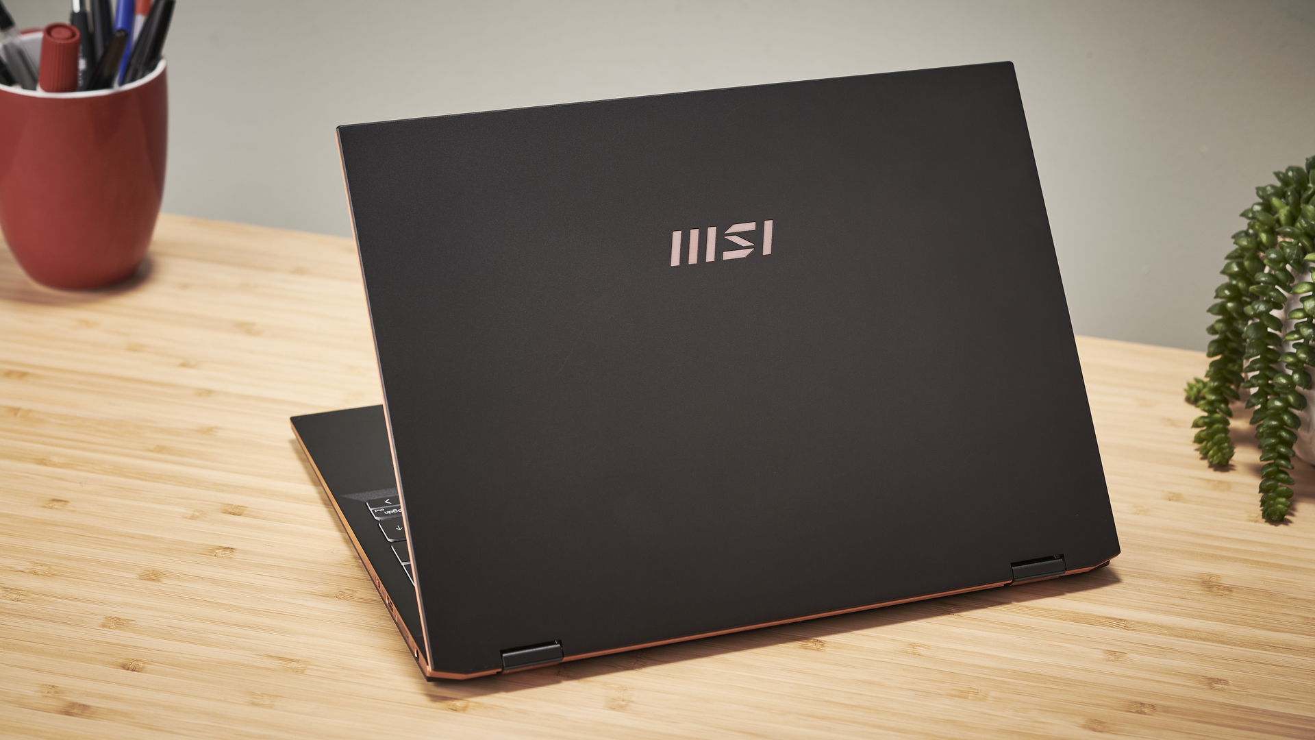 MSI Summit E13 Flip Evo from the back
