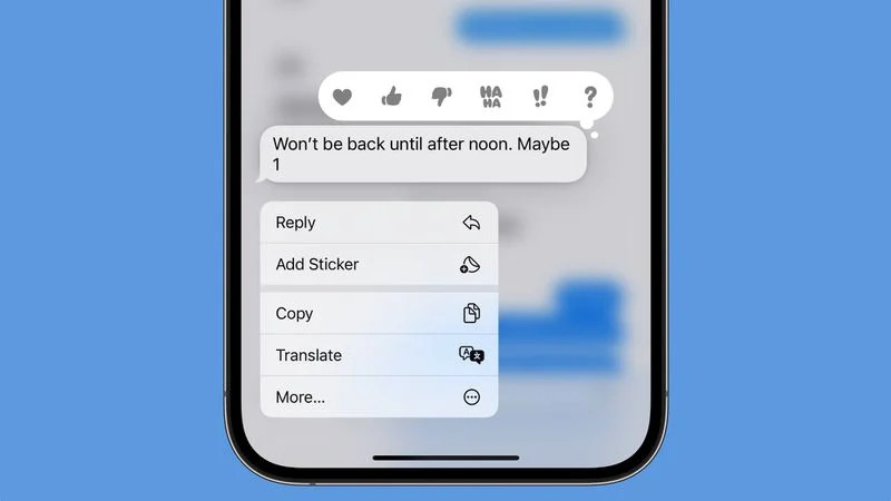 iMessage updates in iOS 17.2