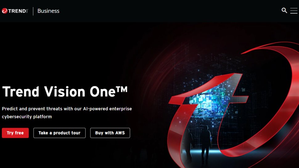 Trend Vision One website screenshot (September 2025).