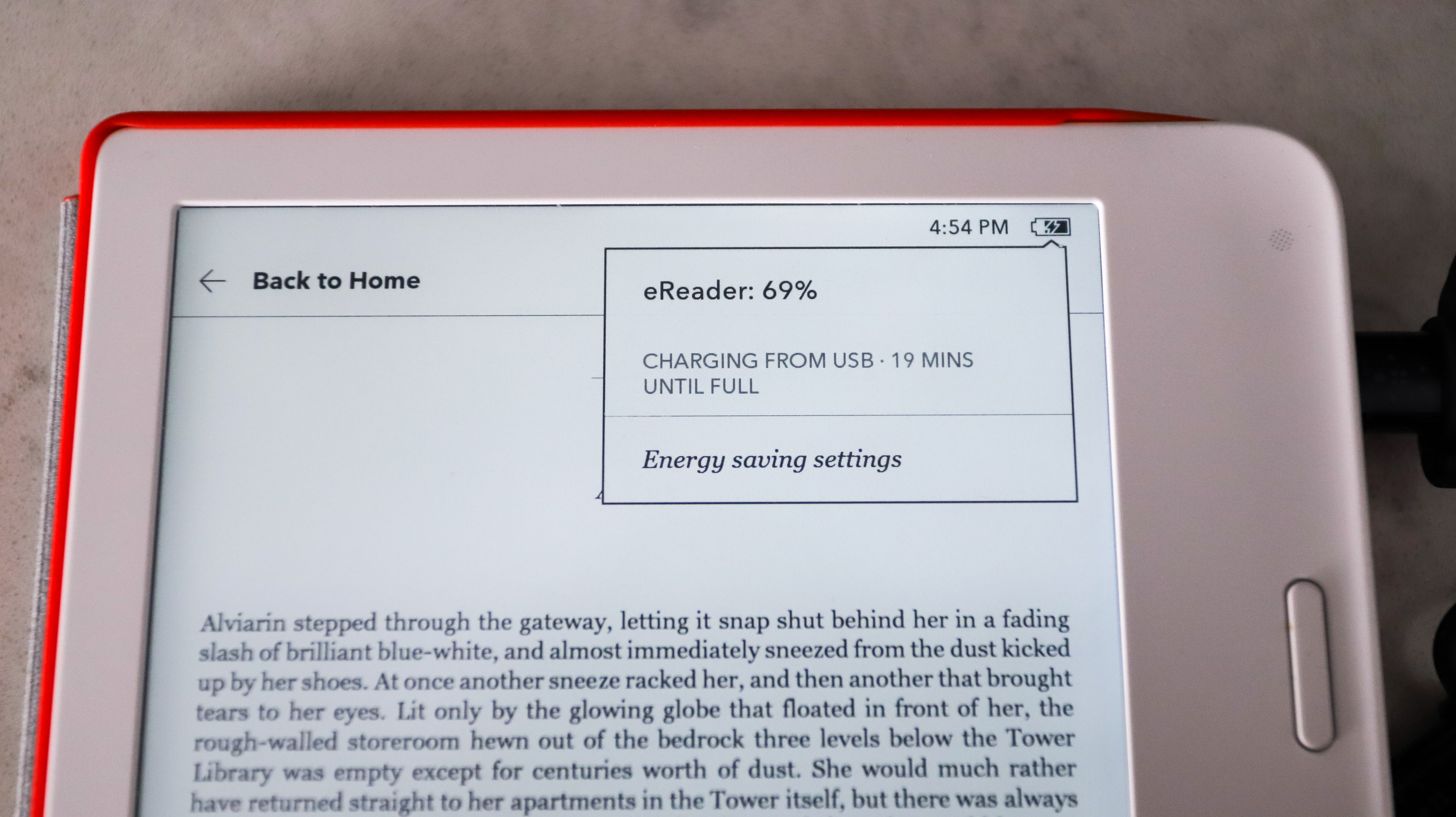 Kobo Libra 2 battery indicator