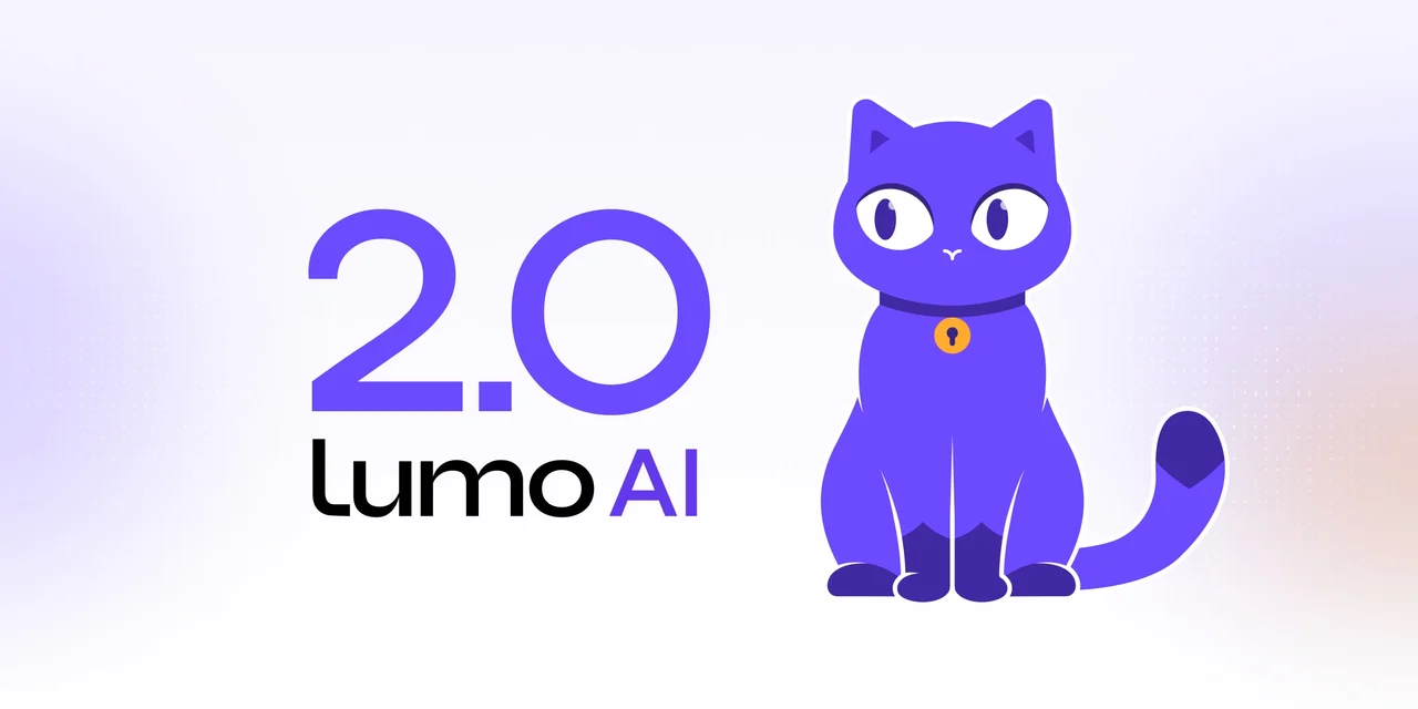 A promotional image for Lumo 2.0