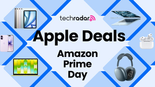 Apple Deals Prime Day Australia 2026 deals logo with apple products