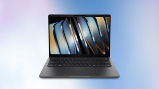 Dell Pro laptop front-on view showing screen and keyboard