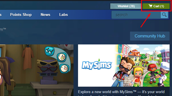 screenshot showing how to gift a game on steam