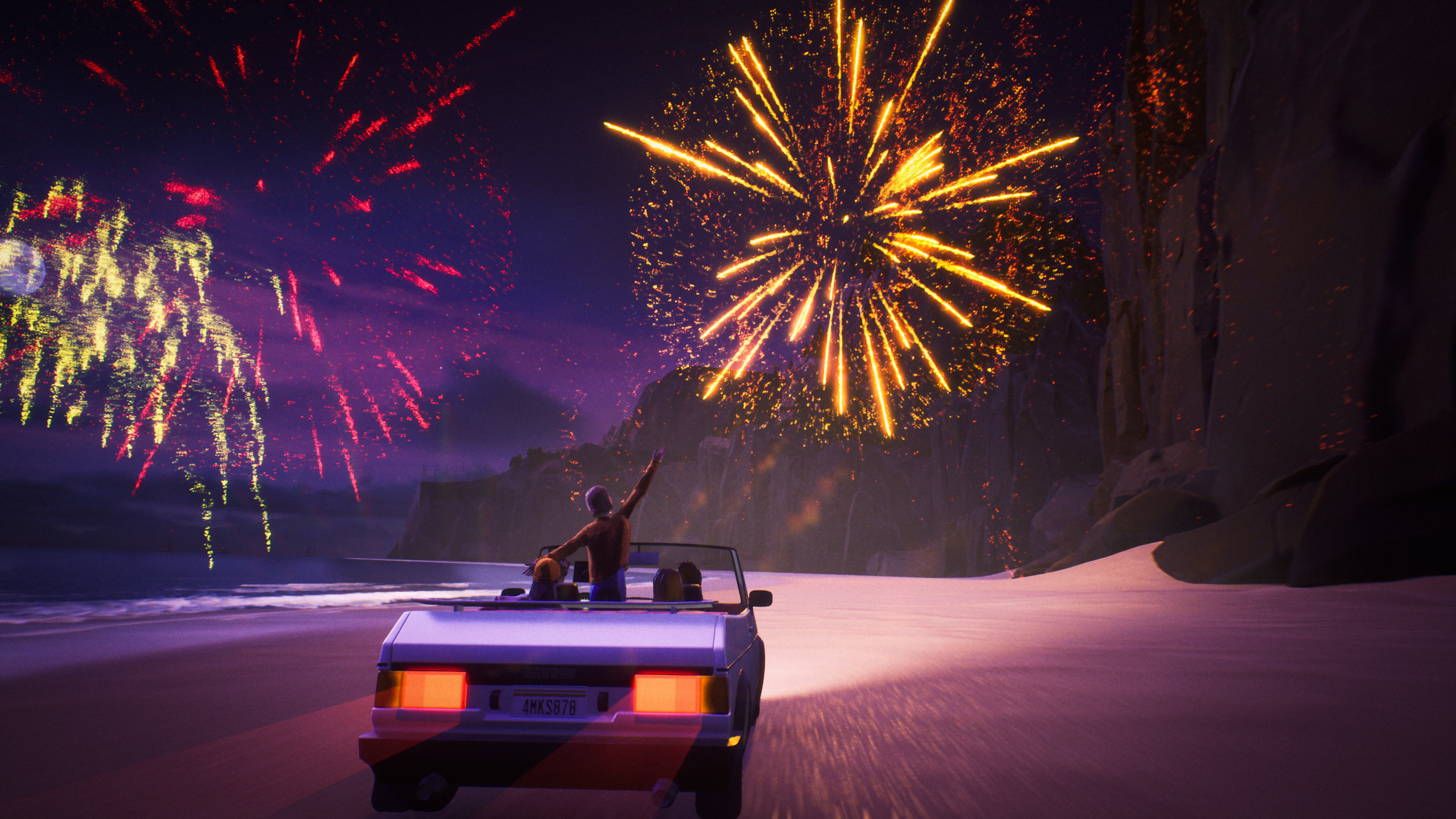 A screenshot from the game Mixtape