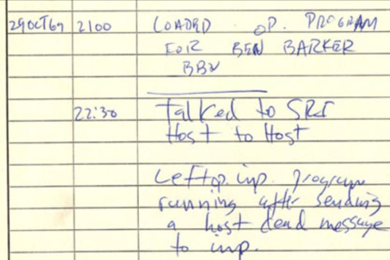 Lo (and Behold!), the first message on the Internet - 55 years ago