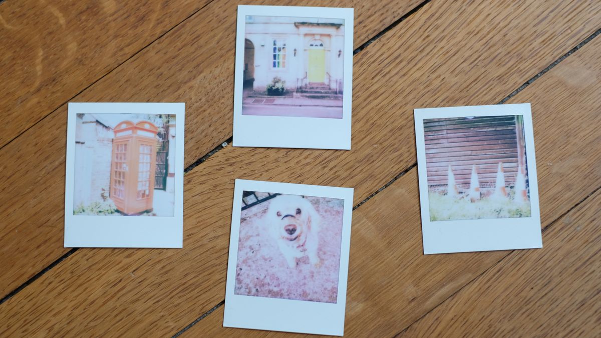 Photograph of prints made with Polaroid Go Gen 3