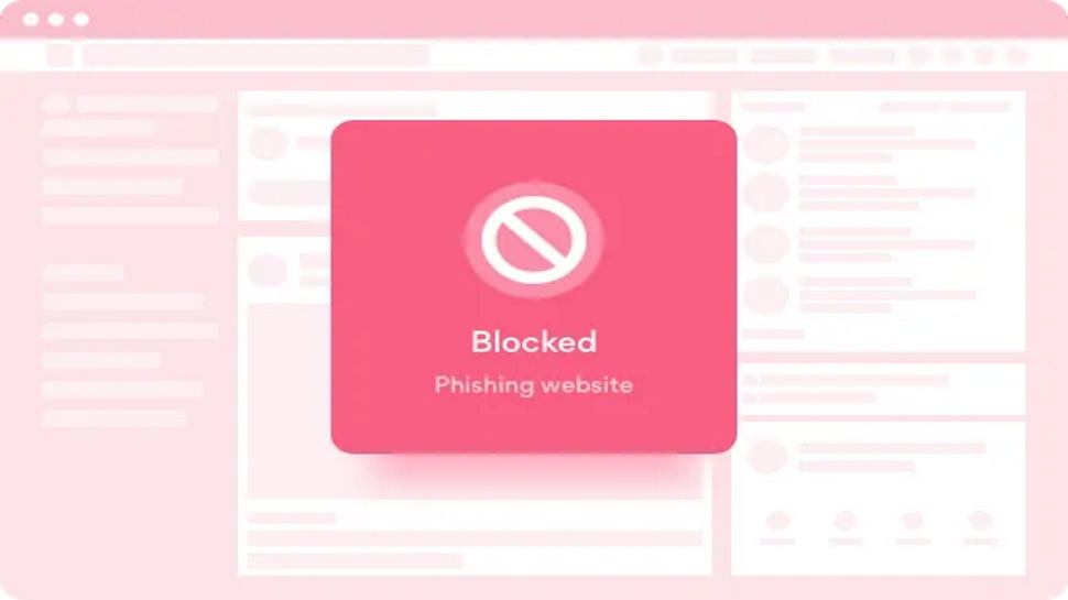 Blocked access to website