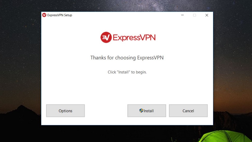 ExpressVPN Installation start