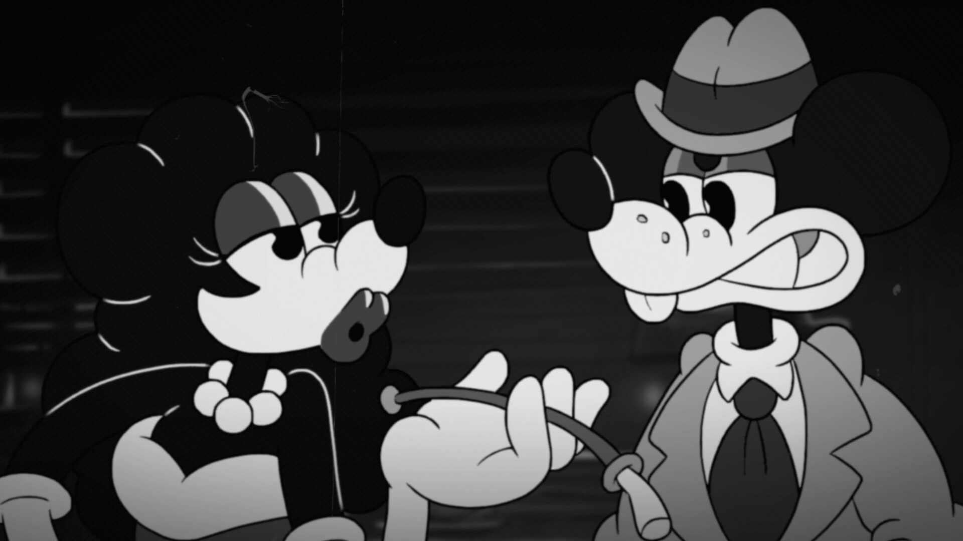 Jack pepper looks at Vivian in Mouse P.I. for Hire