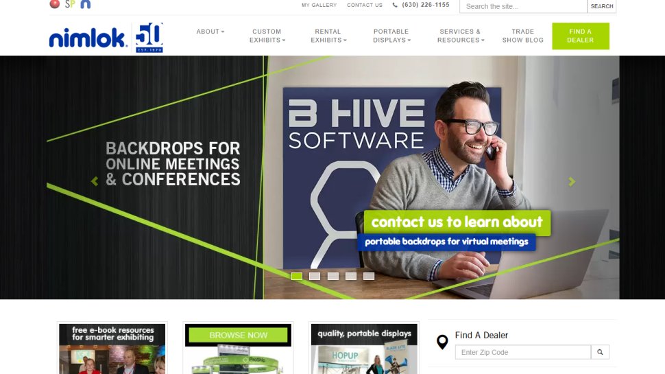Website screenshot for Nimlok