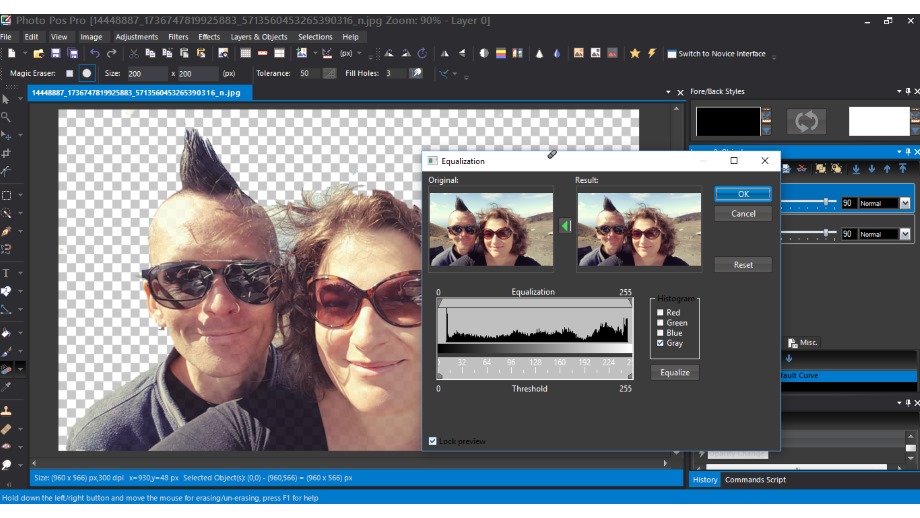 Photo Pos Pro in use.
