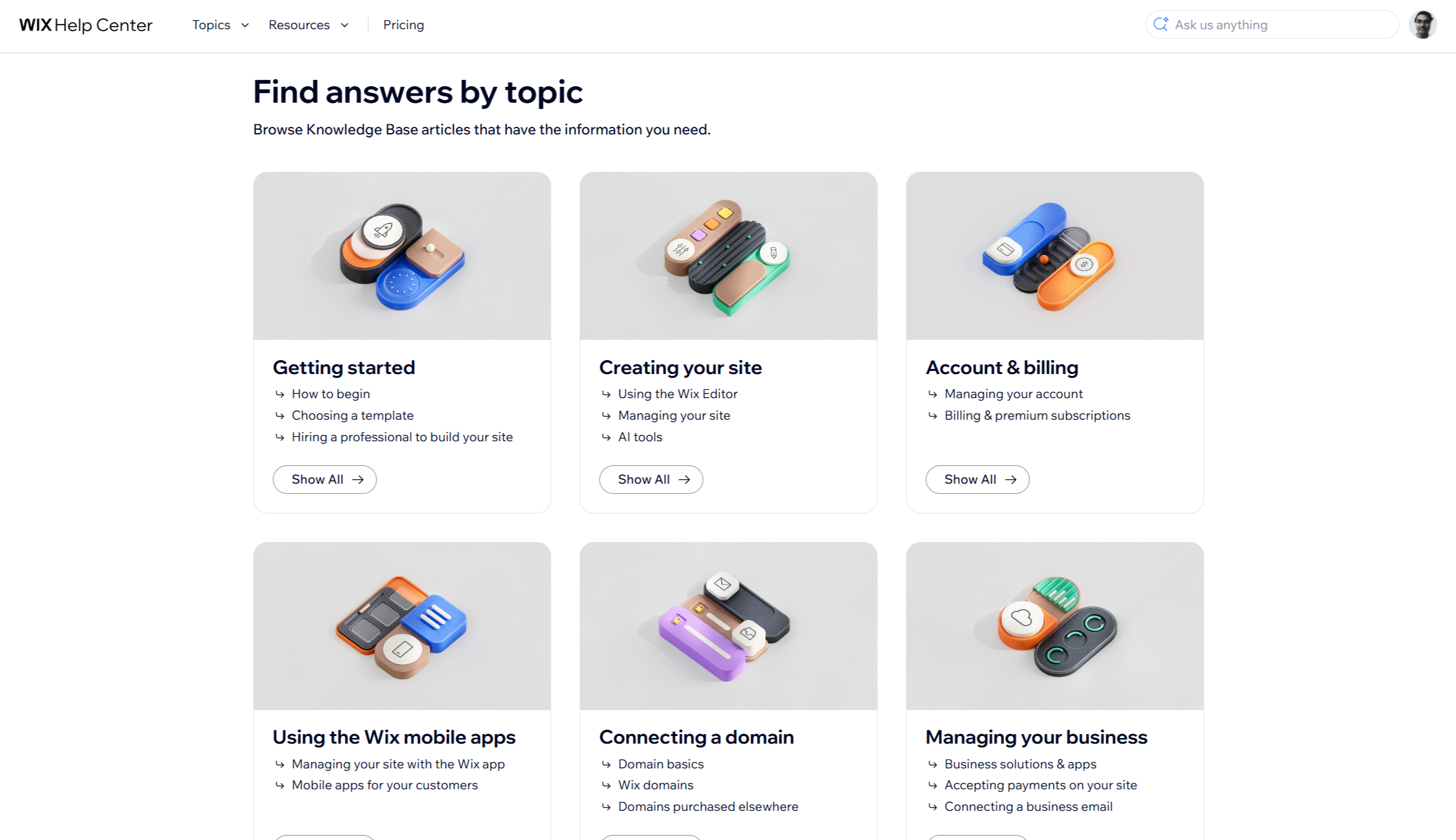 Wix support help center