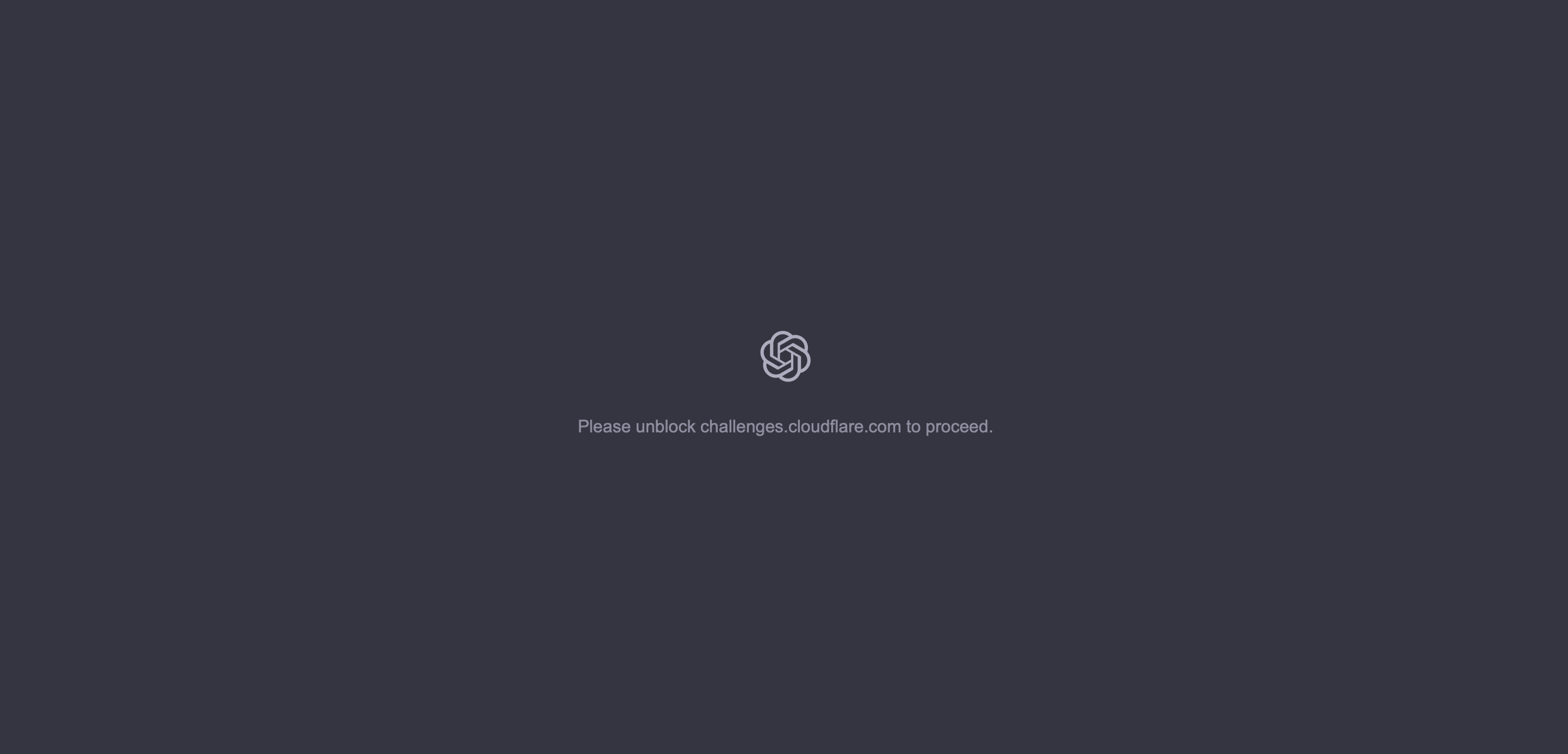 ChatGPT won't load