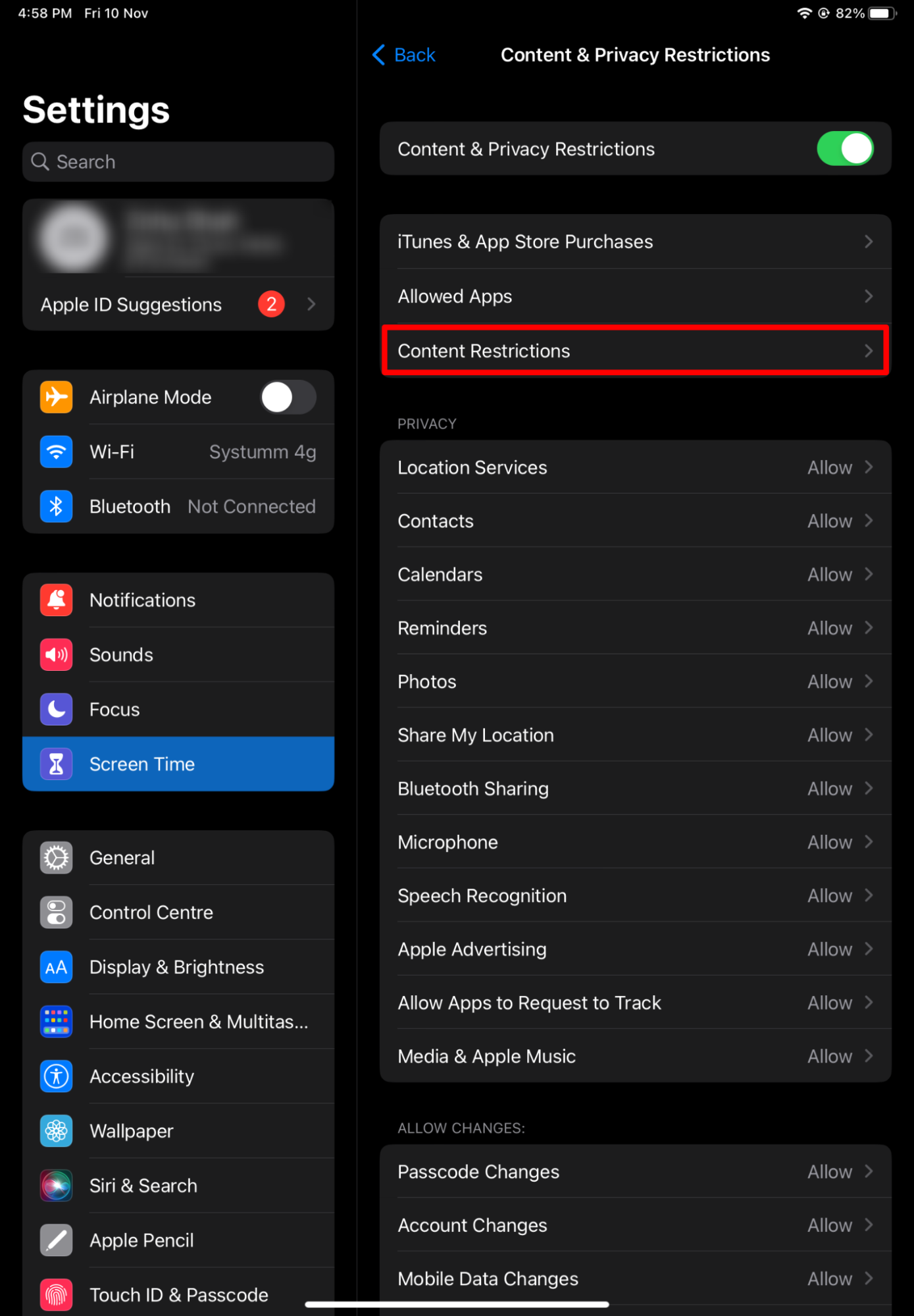 How to set parental controls on iPad 27