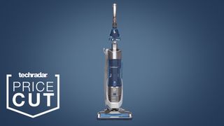 Hoover Upright 500 Plus on a blue background