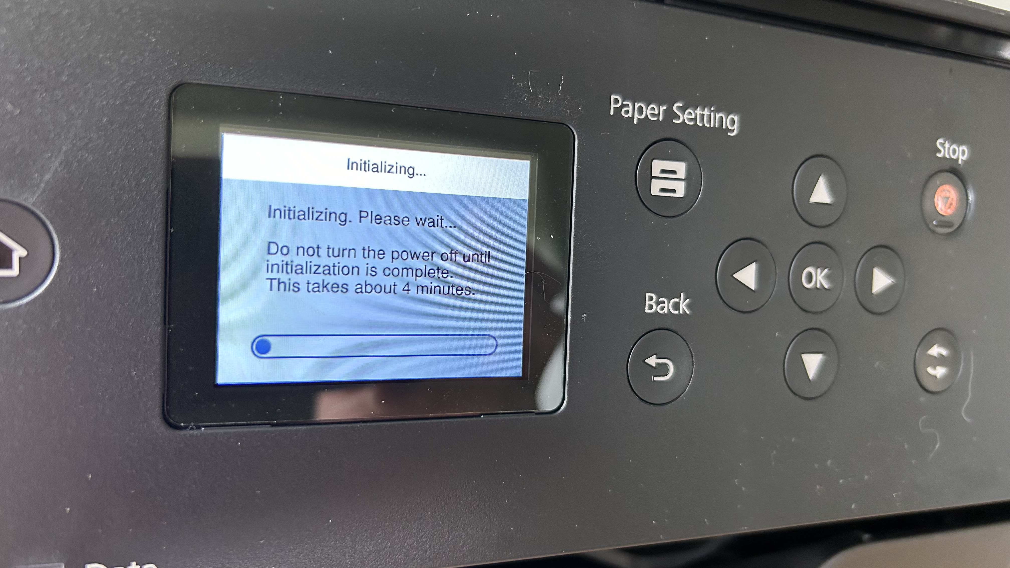 Epson WorkForce Pro WF-7310 during our tests in a home office