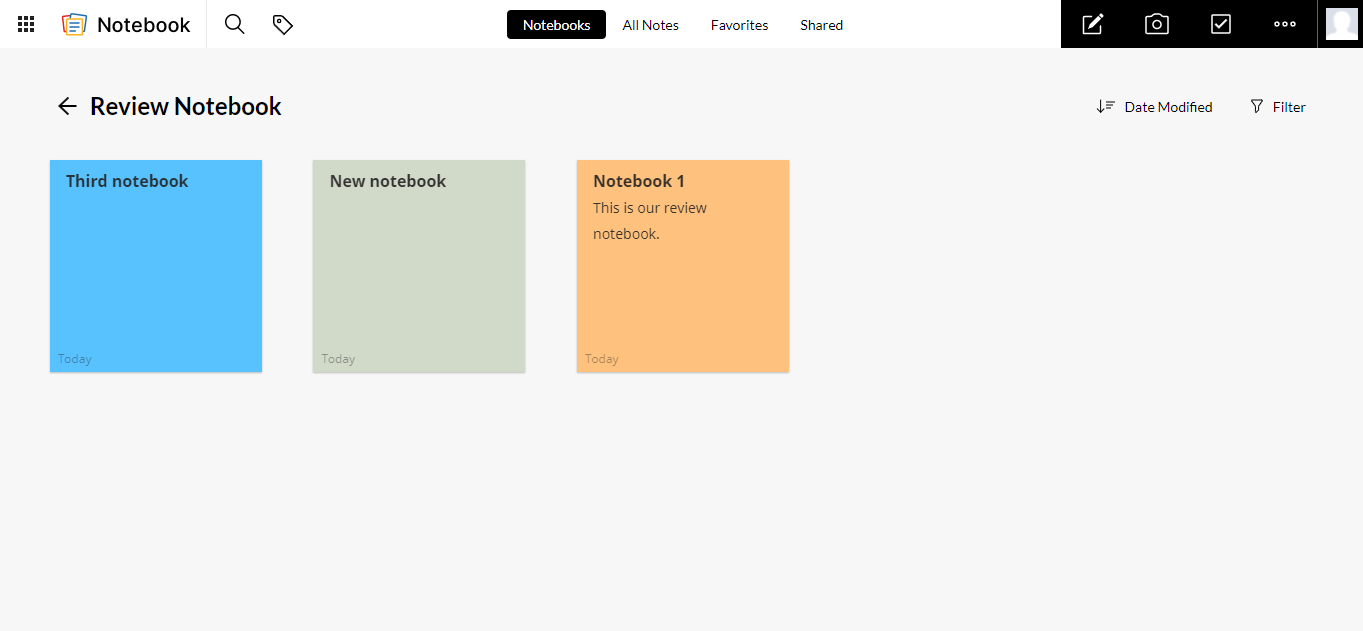 Zoho Notebook 3